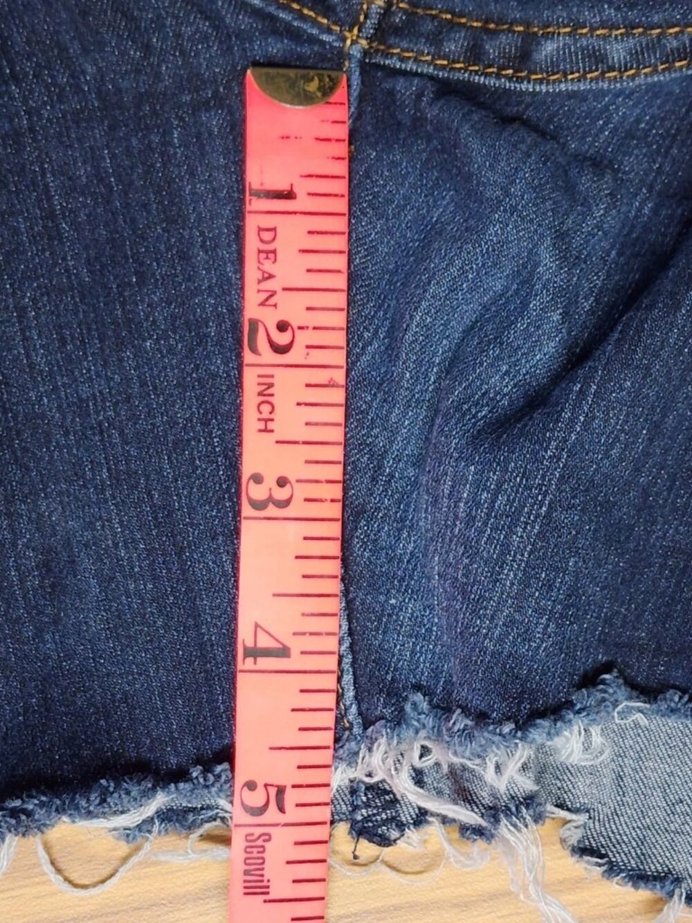 !iT Helena High Rise Skinny Button Up Jean Shorts SZ 6 (wc70) - Picture 9 of 10